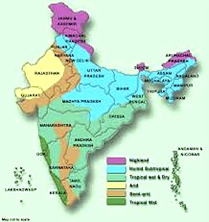 climate of india, india geography, geography of india, india states